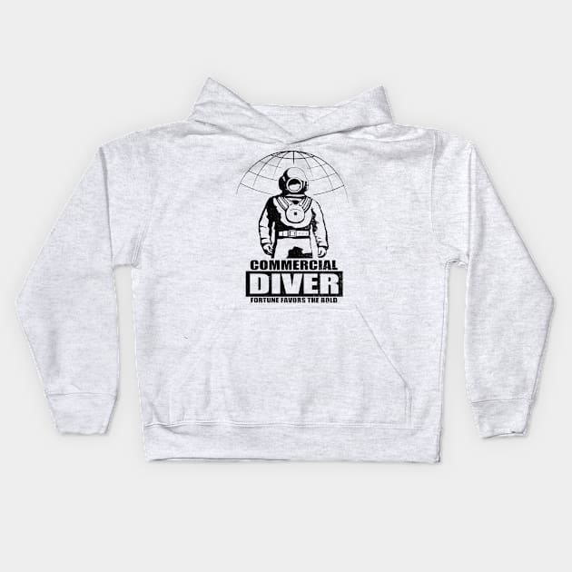 Commercial Diver Kids Hoodie by TCP